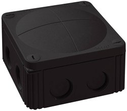 Skrzynka przyłączeniowa Wiska Combi 607/leer/S, IP66/IP67, (D x S x W) 110 x 110 x 66 mm, czarny, 1 szt.