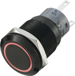 Przycisk wandaloodporny chwilowy TRU COMPONENTS LAS1-AGQ-11E/R, 1 x wył/(wł), IP67, 1 szt.