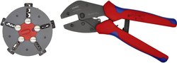 Zagniatarka z wymiennym magazynkiem na szczęki KNIPEX MultiCrimp Zaciskarka Knipex MULTICRIMP 97 33 02