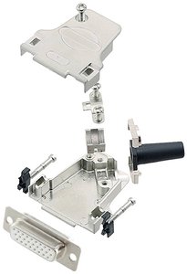 Zestaw listew żeńskich D-Sub encitech D45ZF15-HDS26-W-K 6355-8064-12, rzędy: 3, styki: 26, 45 °, 1 szt.