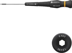 Klucz imbusowy 1,3 mm, z uchwytem rozpraszającym Wkrętak imbusowy Bernstein Tools 6-633 1.3 mm