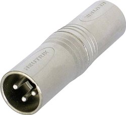 Adapter XLR NA3MM złącze męskie XLR - złącze męskie XLR Neutrik NA3MM 1 szt.