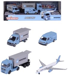 Majorette MAERSK Zestaw upominkowy 4 sztuki