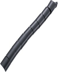 Wąż spiralny TRU COMPONENTS TC-KSPR24BK203, 20 do 100 mm, czarny, Produkty w metrach bieżących