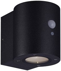 Solarna lampka punktowa, naścienna z czujnikiem ruchu Megatron Loky MT70017 1 W czarny