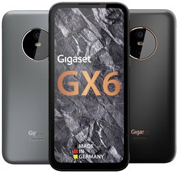 Gigaset GX6 Outdoor Smartphone 5G - pyłoszczelny i wodoodporny IP68 - 128GB+6GB RAM - Aparat 50MP - szybkie ładowanie - Android 12, Titanium Grey Gigaset GX6 Smartfon LTE Outdoor  128 GB 16.8 cm (6.6 cal) tytanowy, szary Android™ 12 potrójne gniazdo