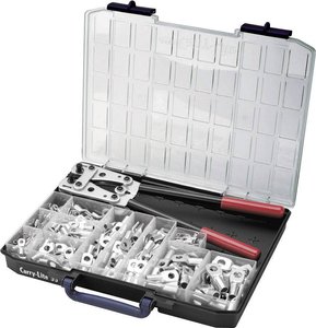 Praska zaciskowa zestaw Cimco, 181545, 6 do 50 mm², 255 szt.