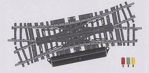 Rozjazd krzyżowy Marklin 2260, 168,9 x 424,6 mm, 22,5°, skala H0