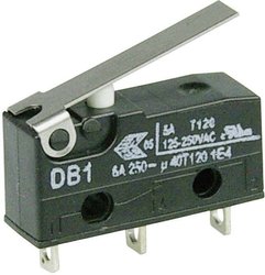 Mikroprzełącznik DB1C-A1LB 250 V/AC 6 A 1 x wł/(wł) ZF  chwilowy 1 szt.