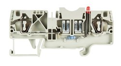 Złącze bezpiecznikowe samochodowe Wieland WKFN 4 FSI LED12, 0,13 - 6 mm2, szare