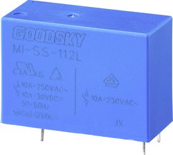 Przekaźnik drukowany GoodSky MI-SS-112L MI-SS-112L, monostabilny, 1 cewka, 110 V/DC, 10 A, 1 szt.