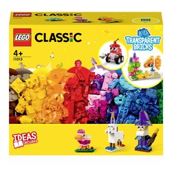 LEGO® CLASSIC 11013 Kreatywny zestaw do budowania z przezroczystymi kamieniami