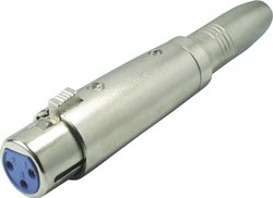 Adapter XLR złącze żeńskie XLR - złącze żeńskie jack 6,3 mm Stereo Kash 55063 1 szt.