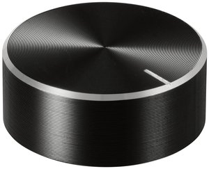 Pokrętło TRU COMPONENTS TC-11696472, z nakładką ze znacznikiem, (Ø x W) 25 mm x 10 mm, 1 szt.