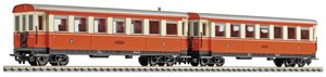 Wagon osobowy Liliput L340508 H0e zestaw 2 wagonów osobowych B4ip/s 30 i 31, czerwony i kremowy z Zillertalbahn