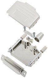 Zestaw listew żeńskich D-Sub encitech DPPK25-M-HDS44-W-K 6355-8014-13, rzędy: 3, styki: 44, 180 °, 1 szt.