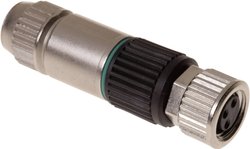 Okrągłe złącza wtykowe M8 z szybkozłączem  0.14 - 0.34 mm² Harting 21 02 151 2305 Ilość styków: 3 HARAX® M8-XS  Zawartość: 1 szt.