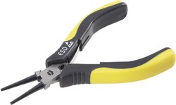 Szczypce okrągłe TOOLCRAFT 820718, 130 mm, 44 HRC, ESD