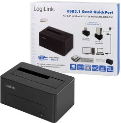 Stacja dokująca do dysków twardych LogiLink QP0027 USB-C® 10Gbps SATA 6 Gb/s 1 Port