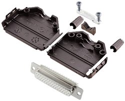 Zestaw listew żeńskich D-Sub encitech DPPK25-BK-HDS44-W-K 6355-8011-13, rzędy: 3, styki: 44, 180 °, 1 szt.