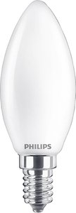 Klasyczna żarówka LED Philips E14, kształt świecy, zamiennik 40 W, , ciepła biel (2700K) (2700), 470 lumenów, szkło Żarówka LED Philips Lighting 77769200 E14 4.3 W = 40 W 470 lm ciepła biel 2 szt.
