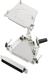 Zestaw listew męskich D-Sub TRU COMPONENTS TCD45ZF37DBPK 7709356, rzędy: 2, styki: 37, 45 °, 1 szt.