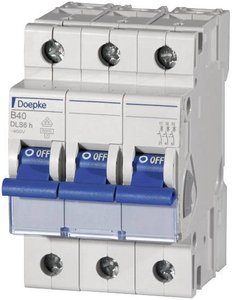 Wyłącznik automatyczny Doepke DLS6H B16A 3polig 6KA 09914113, 3 styki, 230 V, 400 V, 16 A