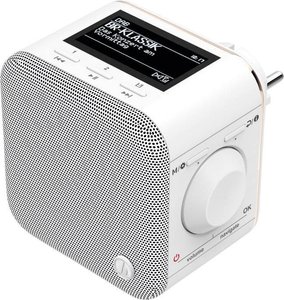 Radio gniazdkowe Hama DR40BT-PlugIn DAB+  biały