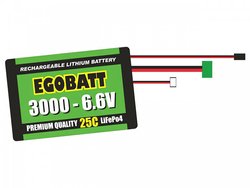Pakiet akumulatorów (litowo-jonowych) litowo-żelazowych EGOBATT 3000 - 6.6V (25C) Pakiet akumulatorów (LiFe) 6.6 V 3000 mAh 25 C Pichler Blok XH