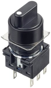 Przełącznik obrotowy Idec LB1S-3T6, 220 V, 5 A, Pozycje przełączenia 3, 3 x 45 °, IP65, 1 szt.