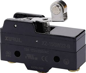 Mikroprzełącznik 250 V DC/AC 15 A 1 x włącz / (włącz) XZ-15GW22-B chwilowy 1 szt.