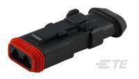 Obudowa złącza pin żeńskiego na kabel TE Connectivity DT06-2S-EP11, wire-to-wire, piny: 2, 1 szt.