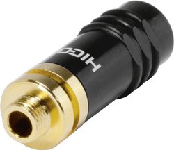 Złącze Jack żeńskie 3,5 mm, stereo Hicon HI-J35S-SCREW-F