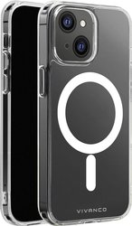 Vivanco Mag Steady Futerał backcase Apple iPhone 13 Mini przeźroczysty Ładowarka indukcyjna, Odporny na wstrząsy