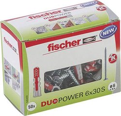 Kołek 2-komponentowy Fischer DUOPOWER 6x30 S LD 535459 6 mm 50 szt.