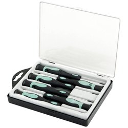 6-częściowy Zestaw wkrętaków po 1 x T5/T6/T7/ x 50 mm, 2 x płaskie, 1 x krzyżakowy Zestaw wkrętaków LogiLink je 1x T5/T6/T7/ x 50mm, 2x Schlitz, 1x Kreuz WZ0020
