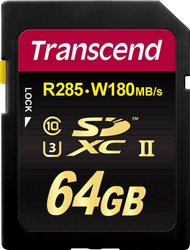 Karta pamięci SDXC Transcend TS64GSDC700S, 64 GB, Class 10, UHS-II, UHS-Class 3, v90 Video Speed Class, 285 MB/s / 180 MB/s