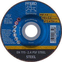 Tarcza tnąca wygięta PFERD PSF STEEL 61740122 115 mm 25 szt.