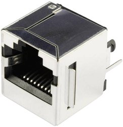 złącze żeńskie do wbudowania pionowego RJ45 BEL Stewart Connectors SS65100-022F Ilość styków: 10P8C 1 szt.