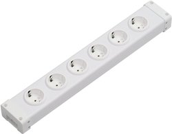 Moduł listwy zasilającej Ehmann Vario Combi, 5-gniazdowy, bez wyłącznika, 3600 W, biały