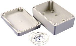 Obudowa uniwersalna Hammond Electronics, ABS, szary błyszczący, (D x S x W) 125 x 85 x 55 mm, 1 szt.