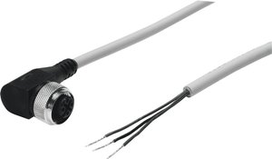 Kabel połączeniowy czujnika/aktuatora FESTO SIM-M12-3WD-2,5-PU 159430, piny: 5, 2.50 m, 1 szt.