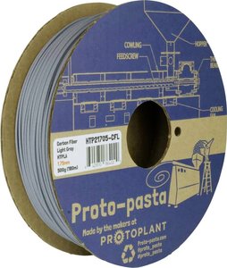 Filament do drukarek 3D PLA Proto-Pasta HTP21705-CFL, Średnica filamentu: 1.75 mm, 500 g, jasnoszary