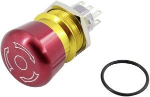 Wyłącznik awaryjny TRU COMPONENTS TC-GQ22-A-22TSB203 1602511, 250 V, 2 NO, 2 NC, 1 szt.