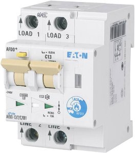 Eaton  187180  Przełącznik ochrony przeciwpożarowej        2-biegun.  13 A  0.03 A  230 V/AC  1 szt.