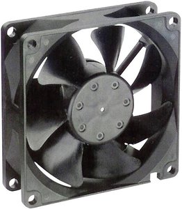 Wentylator osiowy NMB Minebea 3110KL-05W-B50, 24 V/DC, 66 m³/h, (D x S x W) 80 x 80 x 25 mm