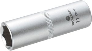 Końcówka klucza nasadowego 6,3 mm (1/4'') TOOLCRAFT 816100 Rozwartość klucza 11 mm