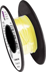 Drut do owijania TRU COMPONENTS Wire Wrap 1572157, 1 x 0.20 mm², 15 m, żółty