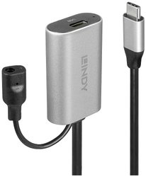 Kabel USB LINDY, USB 3.2 Gen1 (USB 3.0), Złącze męskie USB-C®, Złącze żeńskie USB-C®, 5.00 m