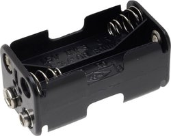 Uchwyt baterii 4x Mignon (AA) Złącze zatrzaskowe TRU COMPONENTS BH-343-2B Komora baterii TRU COMPONENTS BH-343-2B 4 x AA, Złącze zatrzaskowe